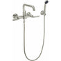 California Faucets - Industrial Wall Mount Tub Filler - Low Quad Spout - Gloss White