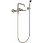 California Faucets - Industrial Wall Mount Tub Filler - Low Quad Spout - Gloss White