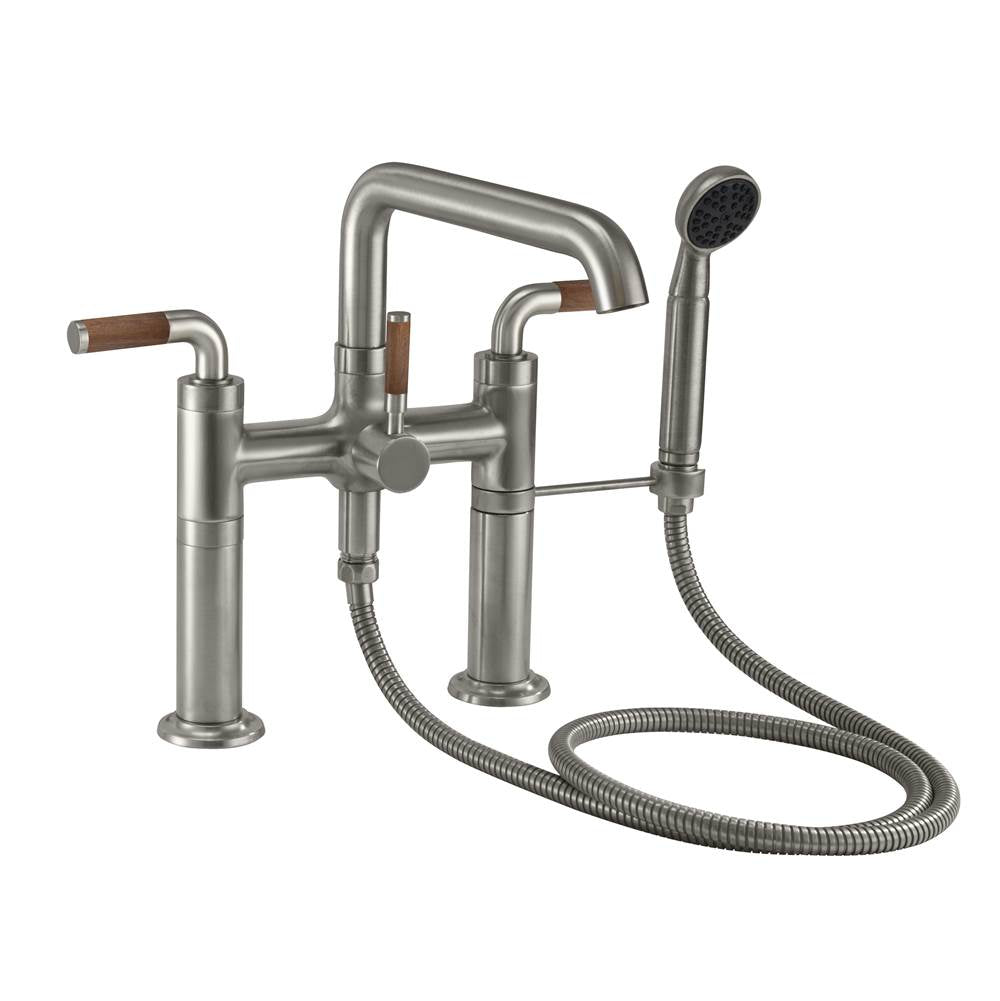 California Faucets - Industrial Deck Mount Tub Filler - Gloss White