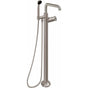 California Faucets - Industrial Single Hole Floor Mount Tub Filler - Quad Spout - Gloss White