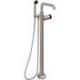 California Faucets - Industrial Single Hole Floor Mount Tub Filler - Quad Spout - Gloss White