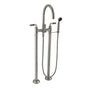 California Faucets - Industrial Floor Mount Tub Filler - Gloss White