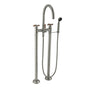 California Faucets - Industrial Floor Mount Tub Filler - Gloss White