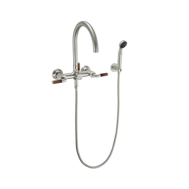 California Faucets - Industrial Wall Mount Tub Filler - Gloss White
