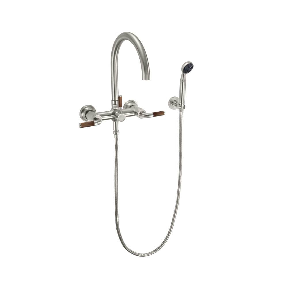 California Faucets - Industrial Wall Mount Tub Filler - Gloss White
