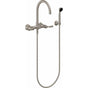 California Faucets - Industrial Wall Mount Tub Filler - Arc Spout - Gloss White