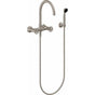California Faucets - Industrial Wall Mount Tub Filler - Arc Spout - Gloss White