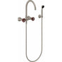 California Faucets - Industrial Wall Mount Tub Filler - Arc Spout - Gloss White