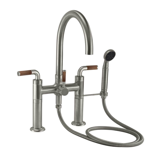 California Faucets - Industrial Deck Mount Tub Filler - Gloss White