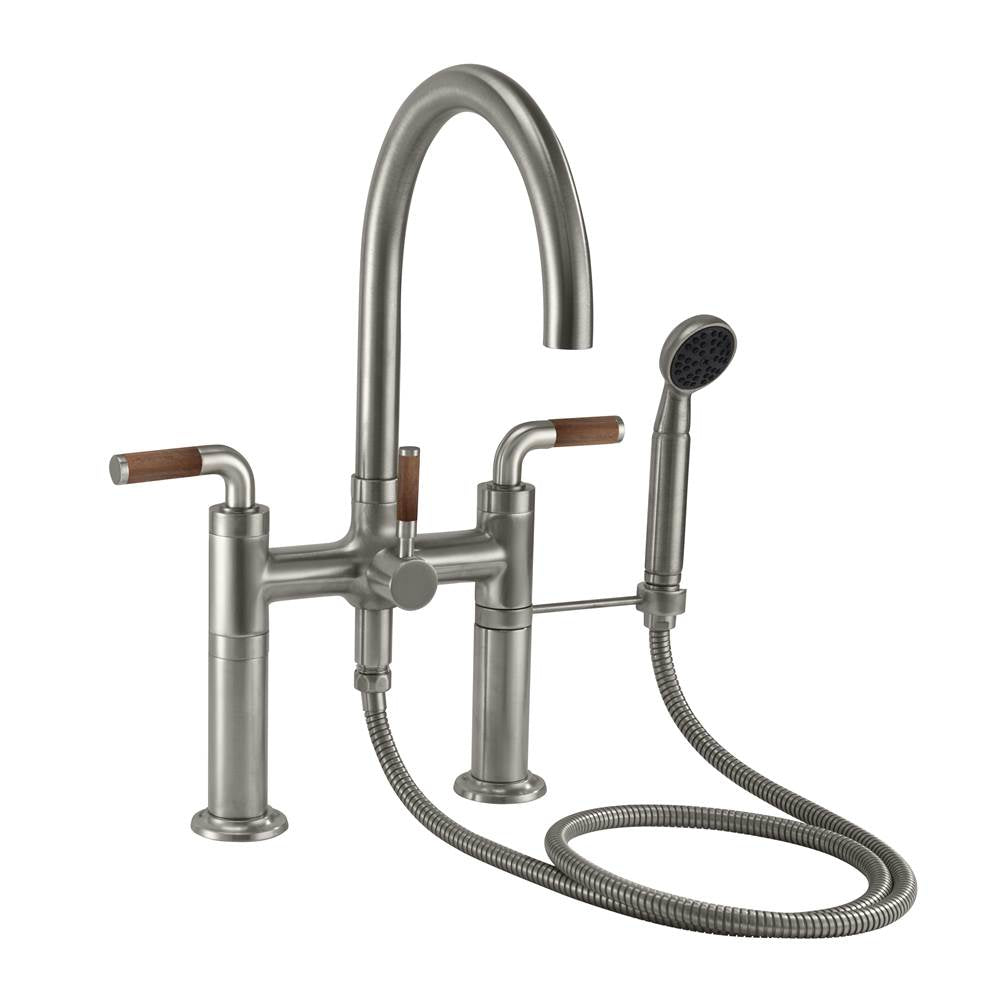 California Faucets - Industrial Deck Mount Tub Filler - Gloss White