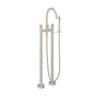 California Faucets - Contemporary Floor Mount Tub Filler - Arc Spout - Gloss White