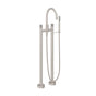 California Faucets - Contemporary Floor Mount Tub Filler - Arc Spout - Ultra Stainless Steel Pvd