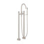 California Faucets - Contemporary Floor Mount Tub Filler - Arc Spout - Ultra Stainless Steel Pvd