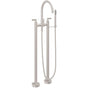 California Faucets - Contemporary Floor Mount Tub Filler - Gloss White