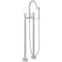 California Faucets - Contemporary Floor Mount Tub Filler - Gloss White