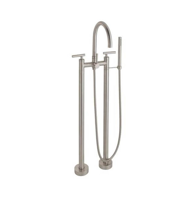 California Faucets - Contemporary Wall Mount Tub Filler - Arc Spout - Gloss White