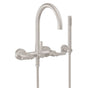 California Faucets - Contemporary Wall Mount Tub Filler - Arc Spout - Gloss White