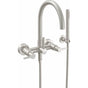 California Faucets - Contemporary Wall Mount Tub Filler - Arc Spout - Gloss White