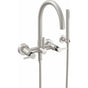 California Faucets - Contemporary Wall Mount Tub Filler - Arc Spout - Gloss White
