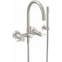 California Faucets - Contemporary Wall Mount Tub Filler - Arc Spout - Gloss White