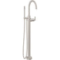 California Faucets - Contemporary Single Hole Floor Mount Tub Filler - Arc Spout - Gloss White