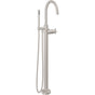 California Faucets - Contemporary Single Hole Floor Mount Tub Filler - Arc Spout - Gloss White