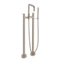 California Faucets - Contemporary Floor Mount Tub Filler - Quad Spout - Gloss White