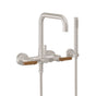 California Faucets - Contemporary Wall Mount Tub Filler - Quad Spout - Gloss White