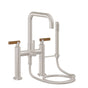 California Faucets - Contemporary Deck Mount Tub Filler - Quad Spout - Gloss White