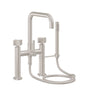 California Faucets - Contemporary Deck Mount Tub Filler - Quad Spout - Gloss White
