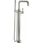 California Faucets - Contemporary Single Hole Floor Mount Tub Filler - Quad Spout - Gloss White