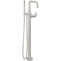 California Faucets - Contemporary Single Hole Floor Mount Tub Filler - Quad Spout - Gloss White