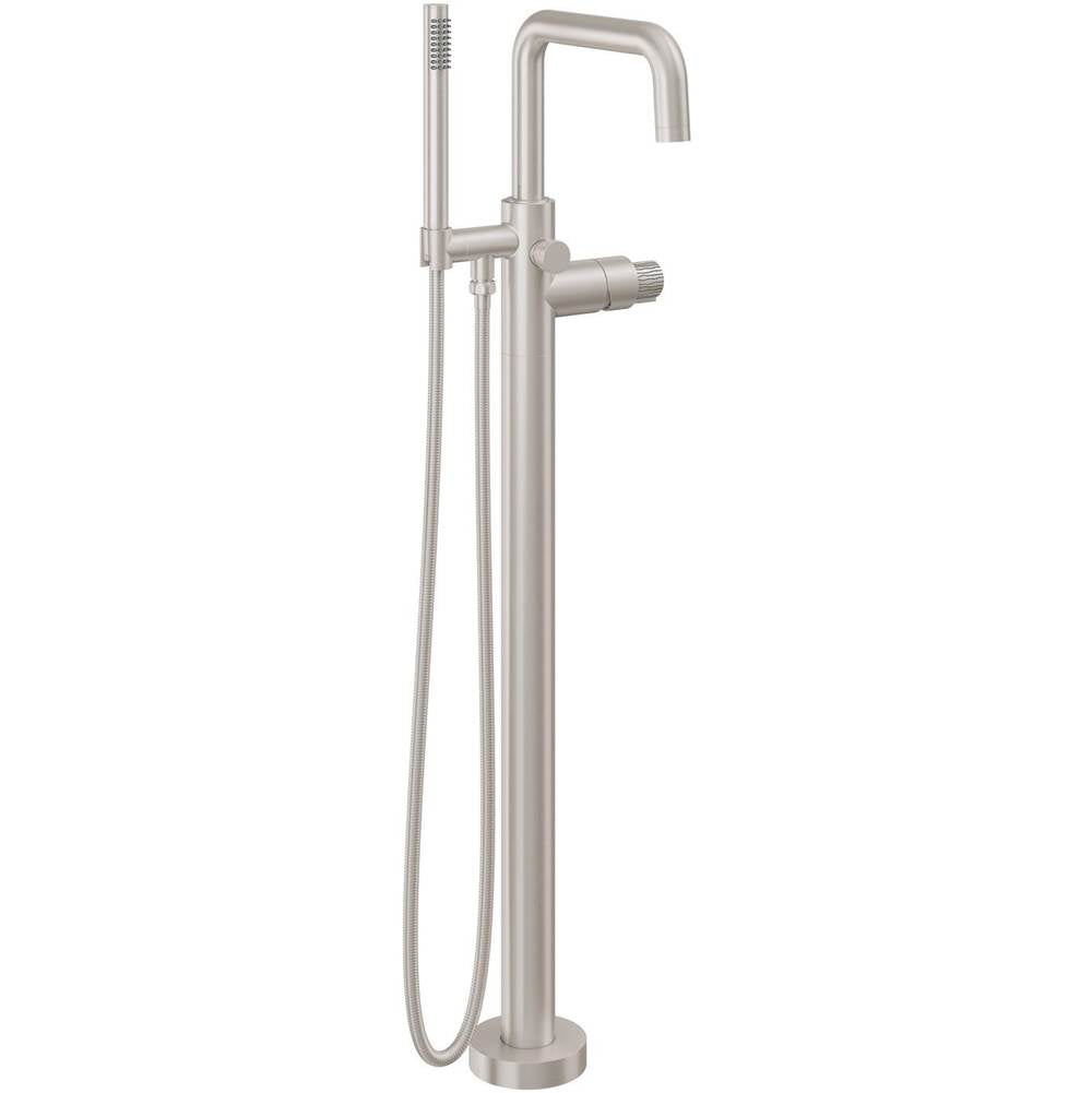 California Faucets - Contemporary Deck Mount Tub Filler - Arc Spout - Ultra Stainless Steel Pvd