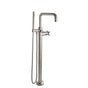 California Faucets - Contemporary Single Hole Floor Mount Tub Filler - Quad Spout - Gloss White
