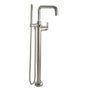 California Faucets - Contemporary Single Hole Floor Mount Tub Filler - Quad Spout - Gloss White