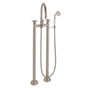 California Faucets - Traditional Floor Mount Tub Filler - Arc Spout - Gloss White