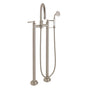 California Faucets - Traditional Floor Mount Tub Filler - Arc Spout - Gloss White
