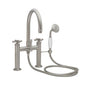 California Faucets - Traditional Deck Mount Tub Filler - Arc Spout - Gloss White