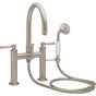 California Faucets - Traditional Deck Mount Tub Filler - Arc Spout - Gloss White