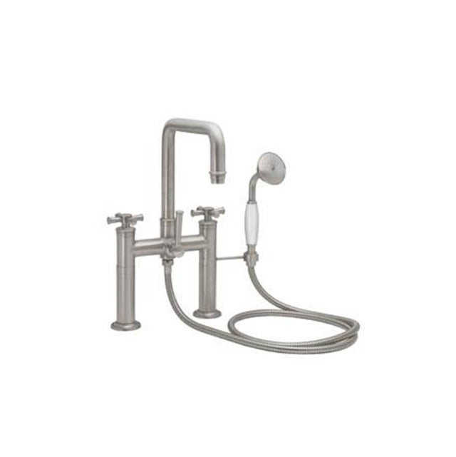 California Faucets - Traditional Deck Mount Tub Filler - Quad Spout - Gloss White