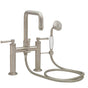California Faucets - Traditional Deck Mount Tub Filler - Quad Spout - Gloss White