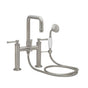 California Faucets - Traditional Deck Mount Tub Filler - Quad Spout - Gloss White