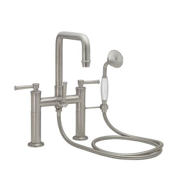 California Faucets - Traditional Deck Mount Tub Filler - Quad Spout - Gloss White