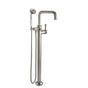 California Faucets - Traditional Single Hole Floor Mount Tub Filler - Quad Spout - Gloss White