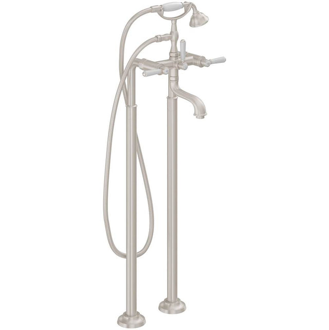 California Faucets - Traditional Floor Mount Tub Filler - Gloss White