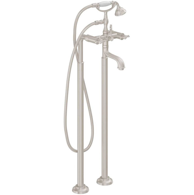 California Faucets - Traditional Floor Mount Tub Filler - Gloss White