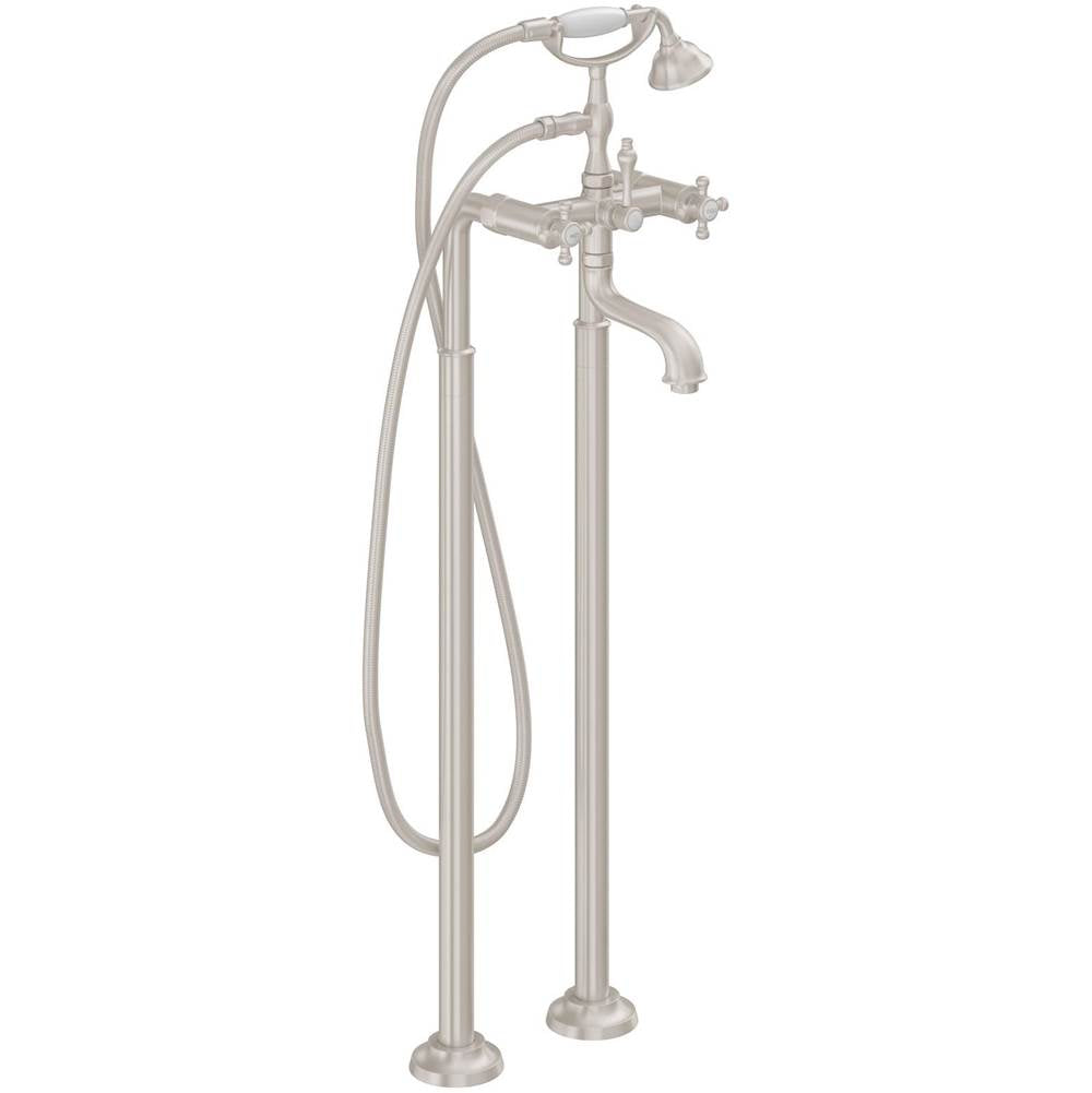 California Faucets - Traditional Floor Mount Tub Filler - Gloss White