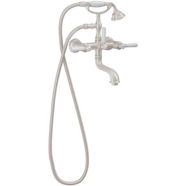 California Faucets - Traditional Wall Mount Tub Filler - Gloss White