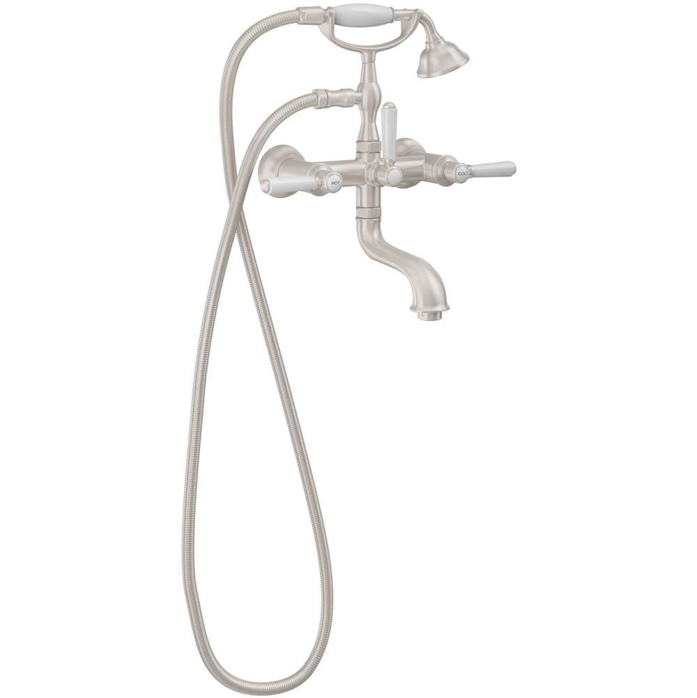 California Faucets - Traditional Wall Mount Tub Filler - Gloss White
