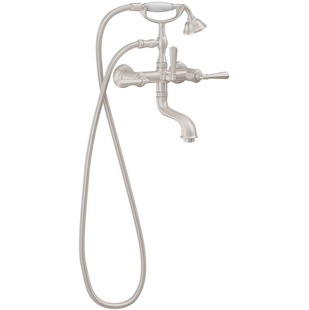 California Faucets - Traditional Wall Mount Tub Filler - Gloss White